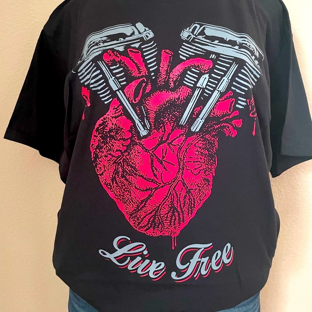 Sickpack California. Motorcycle T-Shirt Biker